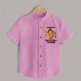 Small Hands Mighty Strength – Personalized   Shirt - BABY PINK - 0 - 6 Months Old (Chest 23")