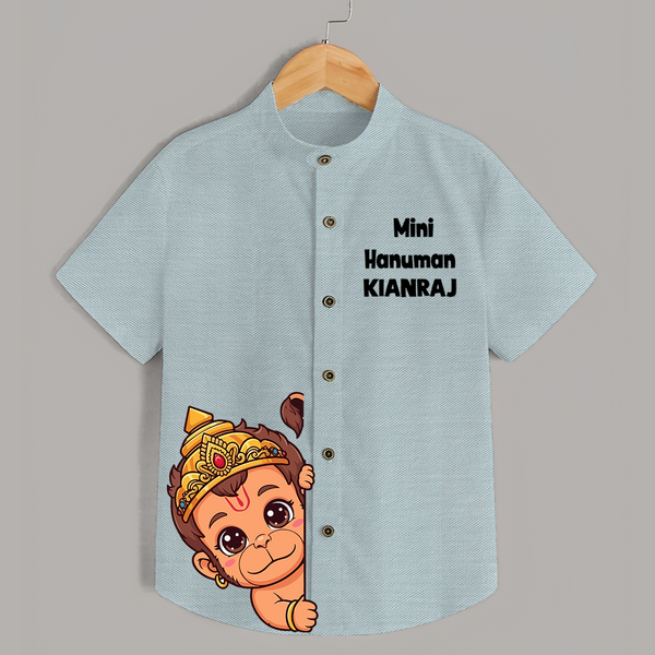 Mini Hanuman – Personalized   Shirt - ARCTIC BLUE - 0 - 6 Months Old (Chest 23")