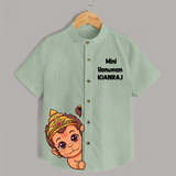 Mini Hanuman – Personalized   Shirt - MINT GREEN - 0 - 6 Months Old (Chest 23")