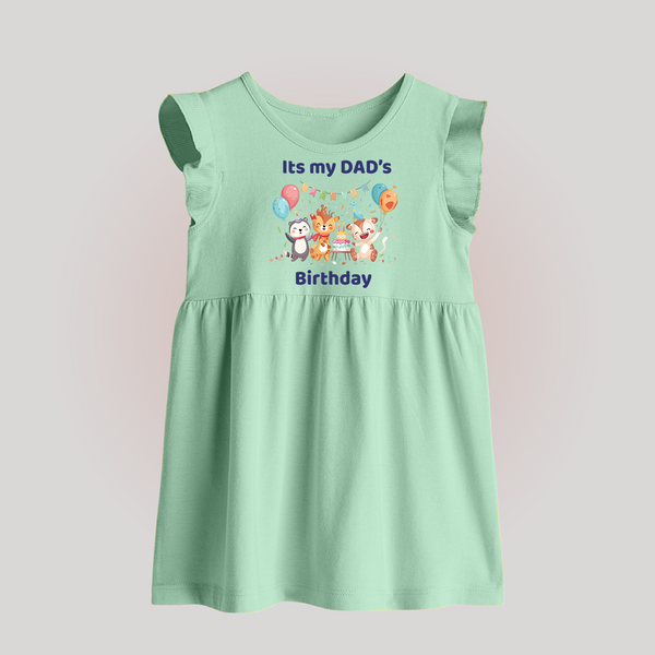 Celebrate Daddy's Day with Baby Frock | Soft Cotton Comfort - MINT GREEN - 0 - 3 Months Old (Chest 17")