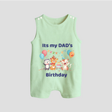 "DaddyÕs Birthday Surprise - Baby Romper Suit Full Of Love And Joy!" - MINT GREEN - 0 - 5 Months Old (Chest 18")