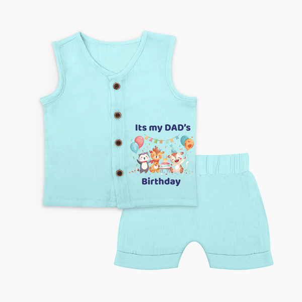 Celebrate DaddyÕs Day with Baby Jabla Set | Soft Cotton Comfort - BABY BLUE - 0 - 3 Months Old (Chest 9.8")