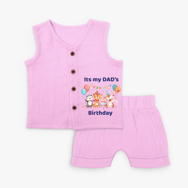 Celebrate Daddy's Day with Baby Jabla Set | Soft Cotton Comfort - BABY PINK - 0 - 3 Months Old (Chest 9.8")