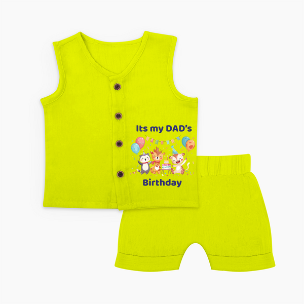 Celebrate Daddy's Day with Baby Jabla Set | Soft Cotton Comfort - LIME - 0 - 3 Months Old (Chest 9.8")