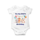 Celebrate Daddy's Day with Baby Romper/Onesie | Soft Cotton Comfort - WHITE - 0 - 3 Months Old (Chest 16")