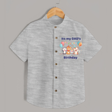 Celebrate Daddy's Day with Baby Shirt | Soft Cotton Comfort - GREY - 0 - 6 Months Old (Chest 23")