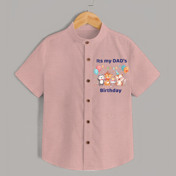 Celebrate Daddy's Day with Baby Shirt | Soft Cotton Comfort - PEACH - 0 - 6 Months Old (Chest 23")