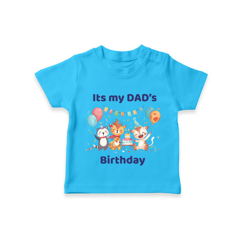 "DaddyÕs Birthday Surprise - Kids T-Shirt Full Of Love And Joy!" - SKY BLUE - 0-5 Months Old (Chest 17")