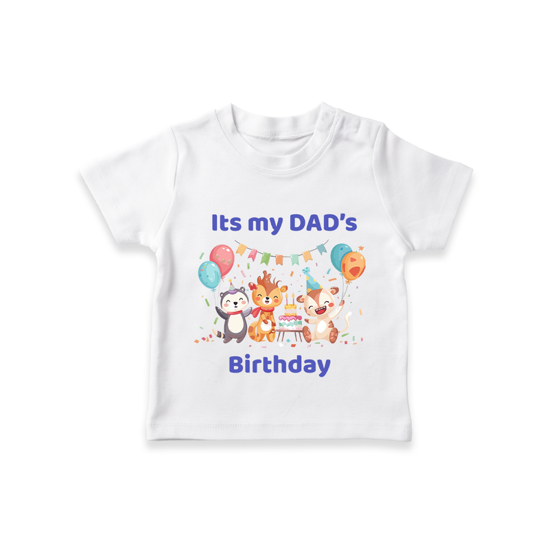 "DaddyÕs Birthday Surprise - Kids T-Shirt Full Of Love And Joy!" - WHITE - 0-5 Months Old (Chest 17")