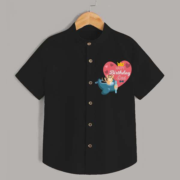 Cute Baby Shirt Outfit for Dad's Birthday | Soft & Breathable - BLACK - 0 - 6 Months Old (Chest 23")