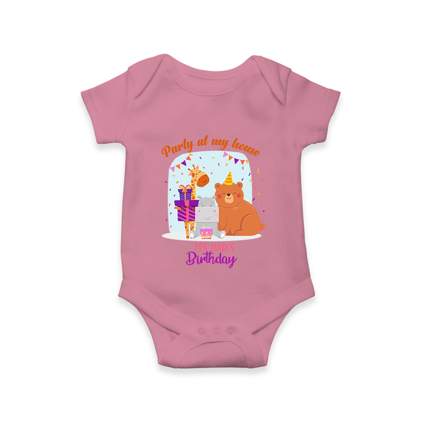 Daddy Birthday Romper/Onesie for Babies | Soft & Breathable Cotton Romper/Bodysuit - ONION - 0 - 3 Months Old (Chest 16")