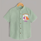 Daddy Birthday Shirt for Babies | Soft & Breathable Cotton Shirt - MINT GREEN - 0 - 6 Months Old (Chest 23")