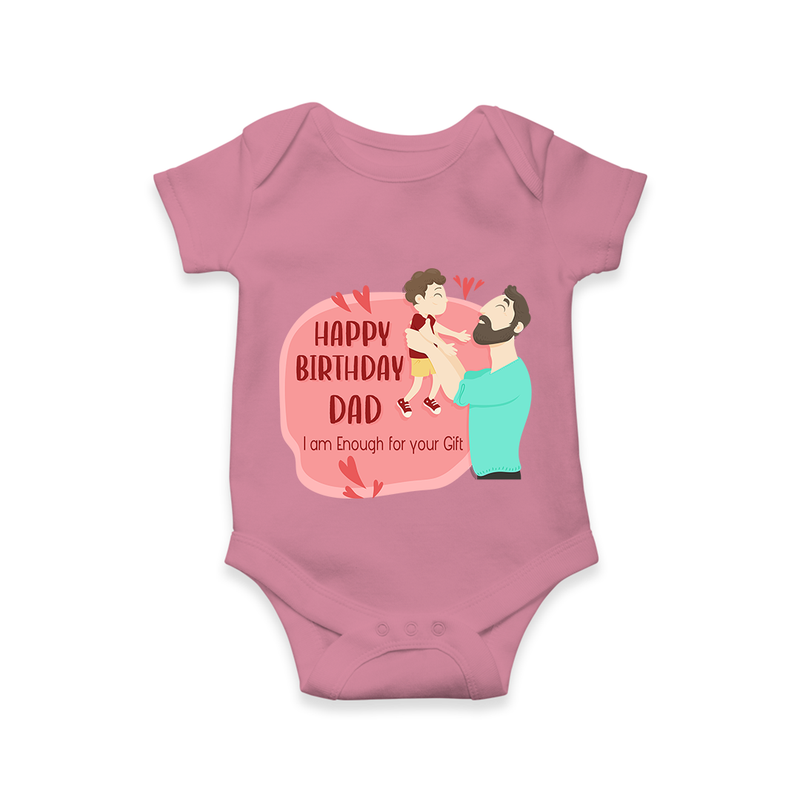 "Adorable Baby Romper - Celebrate DadÕs Birthday With Love" - ONION - 0 - 3 Months Old (Chest 16")