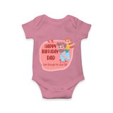 Romper/Onesie with Happy Birthday Dad Print | Ideal Keepsake for New Dads - ONION - 0 - 3 Months Old (Chest 16")