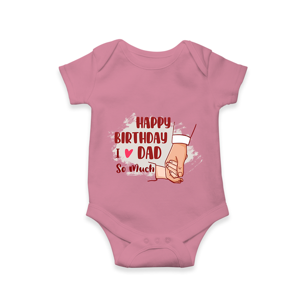Baby's First Wish for Dad | Happy Birthday Romper | Adorable Baby Bodysuit/Onesie Outfit - ONION - 0 - 3 Months Old (Chest 16")