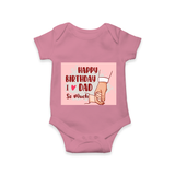 "Celebrate With Love - Baby Romper For DadÕs Birthday Bash" - ONION - 0 - 3 Months Old (Chest 16")