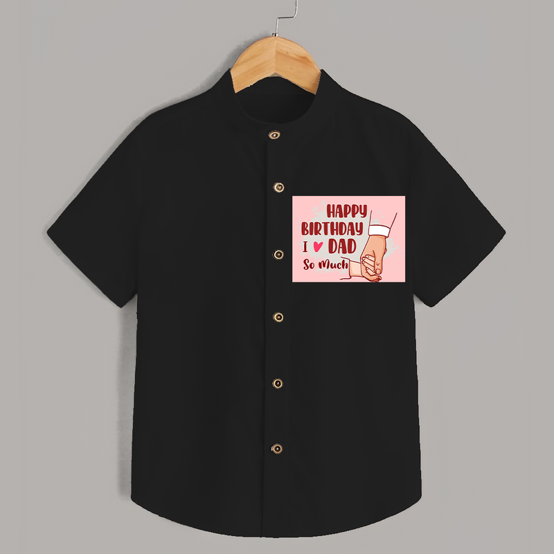 "Celebrate With Love - Shirt For DadÕs Birthday Bash" - BLACK - 0 - 6 Months Old (Chest 23")