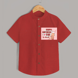 "Celebrate With Love - Shirt For DadÕs Birthday Bash" - RED - 0 - 6 Months Old (Chest 23")