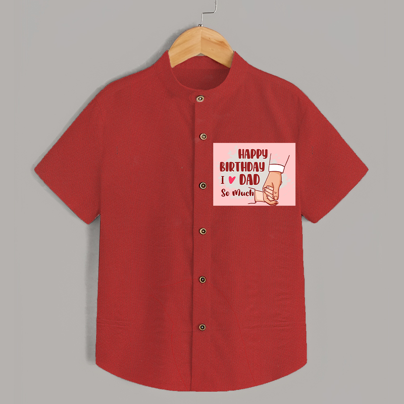 "Celebrate With Love - Shirt For DadÕs Birthday Bash" - RED - 0 - 6 Months Old (Chest 23")