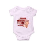 "Celebrate With Love - Baby Romper For DadÕs Birthday Bash" - LILAC - 0 - 3 Months Old (Chest 16")