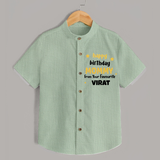 Baby's First Wish for Mom | Happy Birthday Shirt | Name Print Available - MINT GREEN - 0 - 6 Months Old (Chest 23")