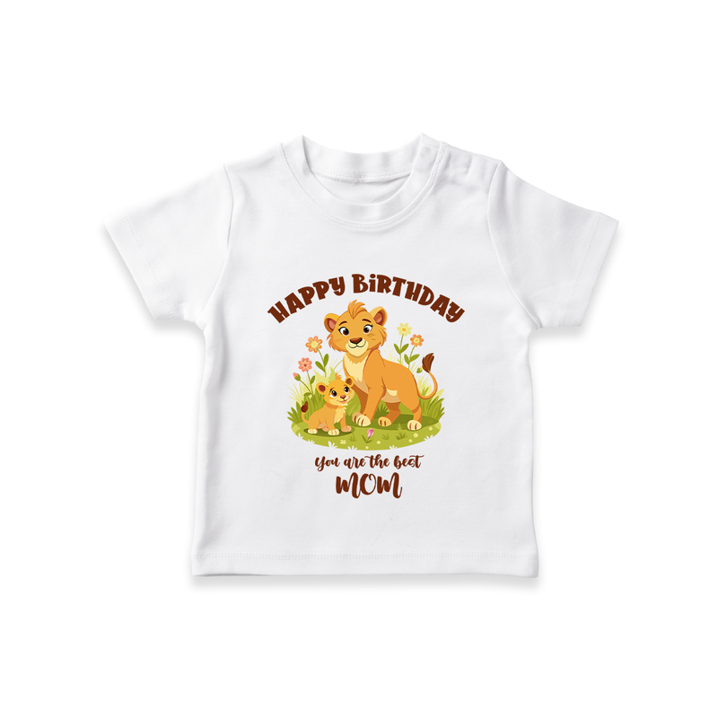 "The Perfect Birthday Gift For Mom - Kids Cute Celebration T-Shirt" - WHITE - 0-5 Months Old (Chest 17")