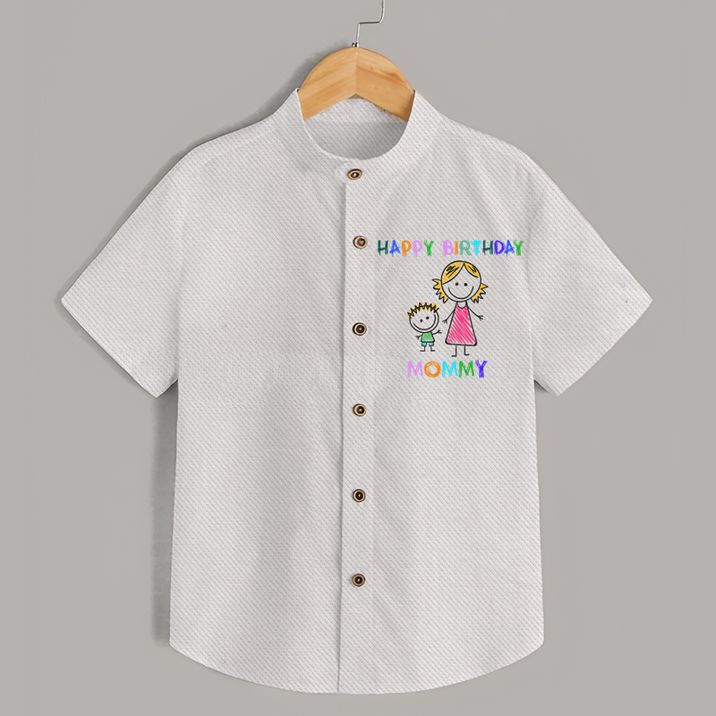 Celebrate Mom's Birthday with Baby Shirt | Cute & Comfy Shirt - WHITE - 0 - 6 Months Old (Chest 23")