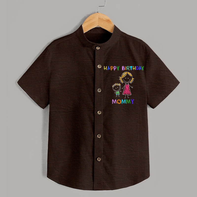 Celebrate Mom's Birthday with Baby Shirt | Cute & Comfy Shirt - CHOCOLATE BROWN - 0 - 6 Months Old (Chest 23")