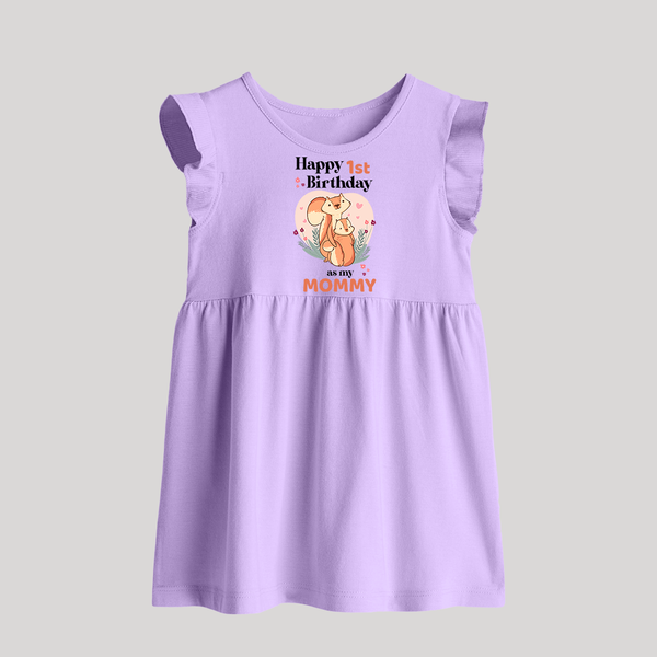 Baby Frock for Mom's Birthday | Adorable Baby Frock Outfit - LILAC - 0 - 3 Months Old (Chest 17")