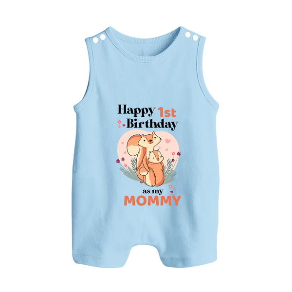 Romper/Sleeveless Romper for Mom's Birthday | Adorable Baby Romper/Sleeveless Romper Outfit - BABY BLUE - 0 - 5 Months Old (Chest 18")