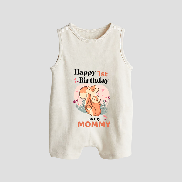 Romper/Sleeveless Romper for Mom's Birthday | Adorable Baby Romper/Sleeveless Romper Outfit - WHITE - 0 - 5 Months Old (Chest 18")
