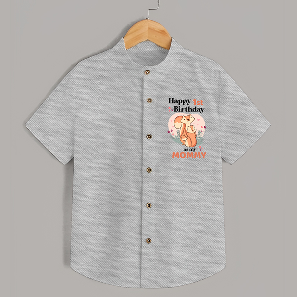 Shirt for Mom's Birthday | Adorable Baby Shirt Outfit - GREY - 0 - 6 Months Old (Chest 23")