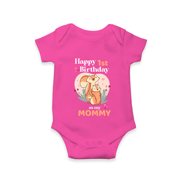 Bodysuit/Onesie for Mom's Birthday | Adorable Baby Romper Outfit - HOT PINK - 0 - 3 Months Old (Chest 16")