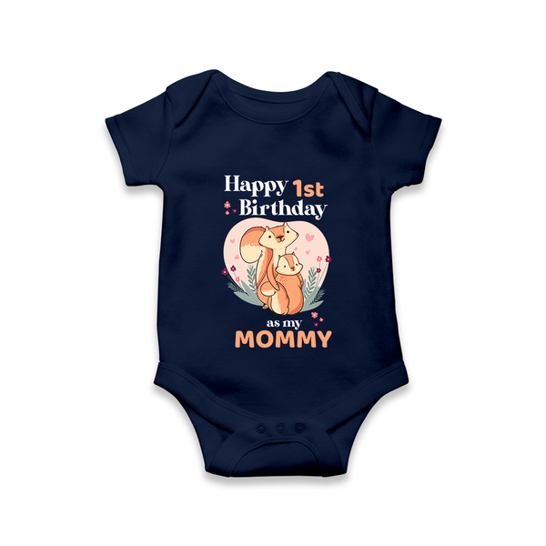 Bodysuit/Onesie for Mom's Birthday | Adorable Baby Romper Outfit - NAVY BLUE - 0 - 3 Months Old (Chest 16")