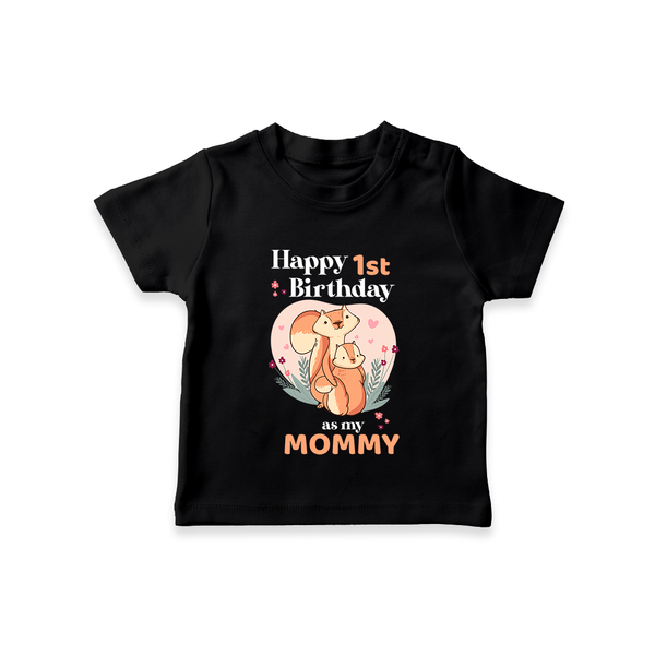 T-Shirt for Mom's Birthday | Adorable Baby T-Shirt Outfit - BLACK - 0-5 Months Old (Chest 17")