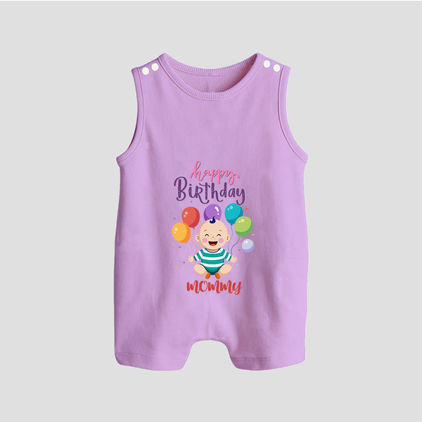 Mommy's Special Day Romper/Sleeveless Romper | Gift from Baby - LILAC - 0 - 5 Months Old (Chest 18")