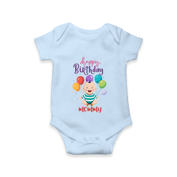 MommyÕs Special Day Romper/Onesie | Gift from Baby - BABY BLUE - 0 - 3 Months Old (Chest 16")