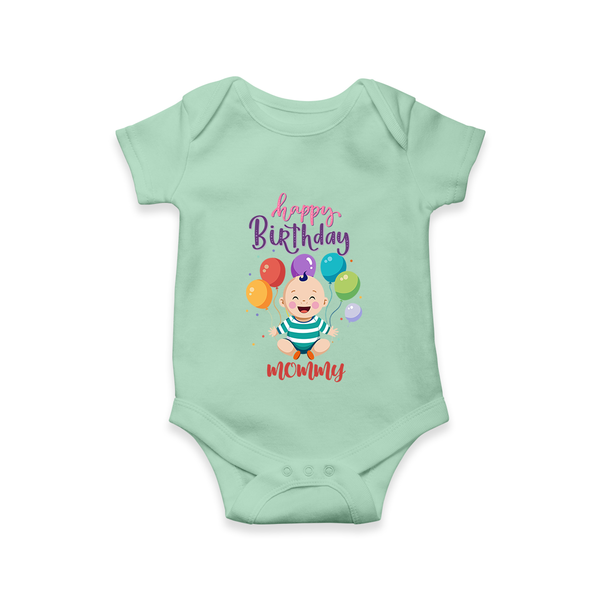 MommyÕs Special Day Romper/Onesie | Gift from Baby - MINT GREEN - 0 - 3 Months Old (Chest 16")