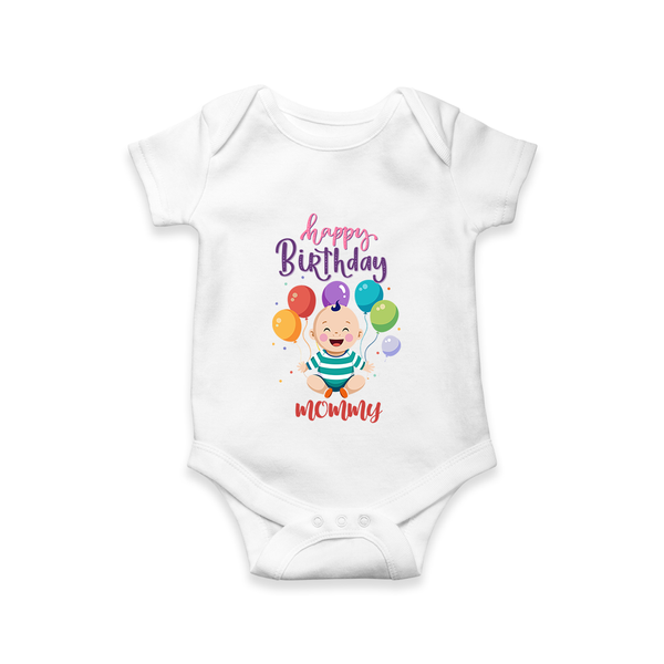 Mommy's Special Day Romper/Onesie | Gift from Baby - WHITE - 0 - 3 Months Old (Chest 16")