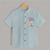 "Make MomÕs Birthday Magical With This Unique Shirt" - ARCTIC BLUE - 0 - 6 Months Old (Chest 23")