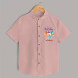 "Make MomÕs Birthday Magical With This Unique Shirt" - PEACH - 0 - 6 Months Old (Chest 23")