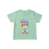 "Make MomÕs Birthday Magical With This Unique Kids T-Shirt" - MINT GREEN - 0-5 Months Old (Chest 17")