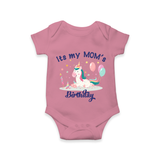 Newborn Romper/Onesie with Happy Birthday Mom Print | Keepsake Gift Idea - ONION - 0 - 3 Months Old (Chest 16")