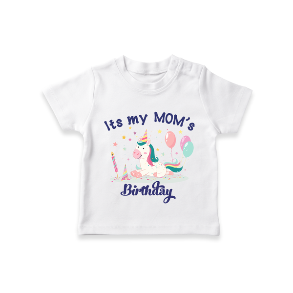 "Happy Birthday Mom - KidsÕs Gift To Make Mom Smile All Day!" - WHITE - 0-5 Months Old (Chest 17")