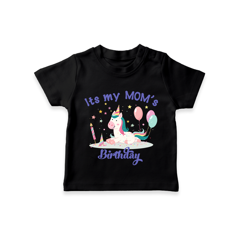 "Happy Birthday Mom - KidsÕs Gift To Make Mom Smile All Day!" - BLACK - 0-5 Months Old (Chest 17")