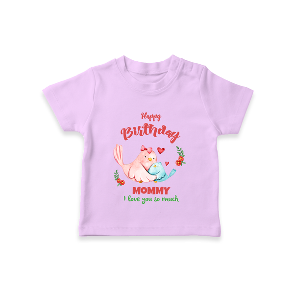 Mom Birthday Outfit for Baby T-Shirt | Soft Cotton T-Shirt - LILAC - 0-5 Months Old (Chest 17")