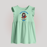 Baby Frock for Mommy's Big Day | Unique Birthday Gift - MINT GREEN - 0 - 3 Months Old (Chest 17")