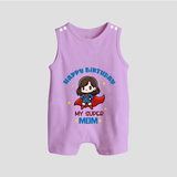 Baby Romper/Sleeveless Romper for Mommy's Big Day | Unique Birthday Gift - LILAC - 0 - 5 Months Old (Chest 18")