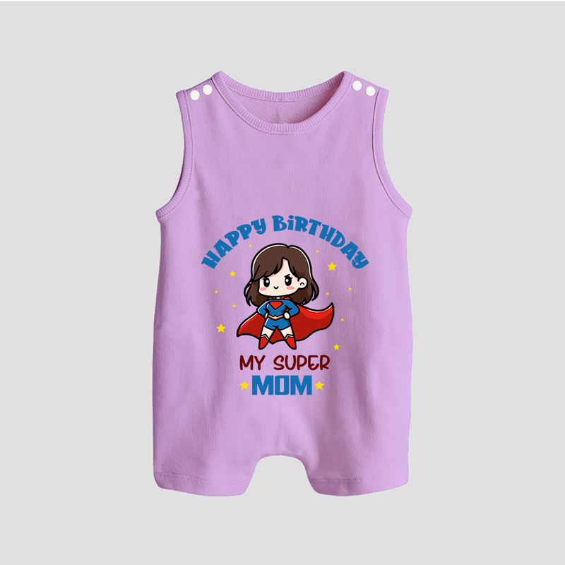 Baby Romper/Sleeveless Romper for Mommy's Big Day | Unique Birthday Gift - LILAC - 0 - 5 Months Old (Chest 18")
