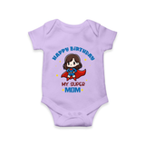 Baby Romper/Onesie for Mommy's Big Day | Unique Birthday Gift - LILAC - 0 - 3 Months Old (Chest 16")